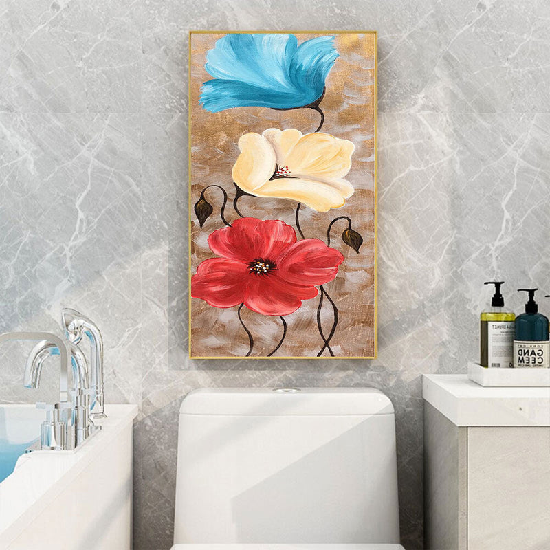 Paint By Numbers for Beginner Various Colors Poppies Painting Kit 40x80cm
