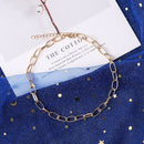 Geometric Jewelry Short Chain  Aluminium Metal Chain Statement Necklace Choker