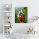 Raspberry-picking Mice Frameless Oil Paint By Numbers Hand Painted Art Picture