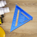 Aluminum Metric Measuring Ruler Woodworking Try Square Triangle Angle Protr