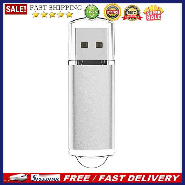 CW10029 High Speed USB Thumb Drive Clear Cap Zinc Alloy USB 2.0 Pen Jump Drive