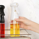PET Olive Oil Spray Bottle Vinegar Gravy Dispenser Mist Sprayer (White)