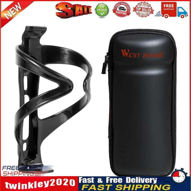 WEST BIKING Bike Bag Bottle Holder PVC Waterproof Repair Kit Organizer (B) Newly
