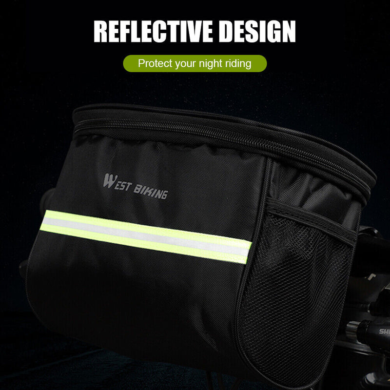 WEST BIKING Waterproof Bicycle Handlebar Bags Bike Front Bags Cycling Equip