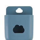 Phone Wall Mounted Box Detachable Hook Remote Control Storage USB Charge Stand