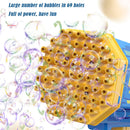 #A 69 Holes Bubbles Machine Kids Toys LED Light Blower Children Birthday Gifts