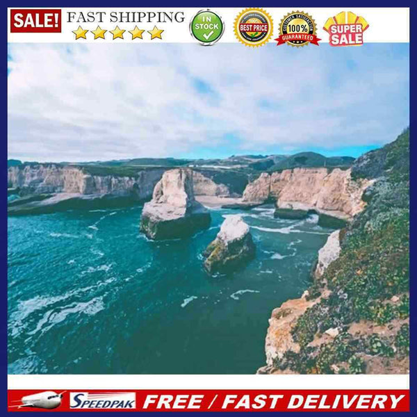 Acrylic Painting By Numbers DIY Waterfall Lake Drawing Hand Painted Wall Picture