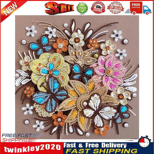 5D Diamond Flower Grass Partial Special Drill Rhinestone Painting (YXC052) Newly