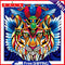 5D Tiger Diamond Painting Special Shape Rhinestone Partial Drill