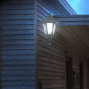 Outdoor LED Solar Hexagonal Garden Yard Sensor Wall Lamp (2pcs White Light)