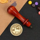 25mm Christmas Wax Seal Stamp Cartoon Head DIY Retro Sealing Decor (SD063) Newly