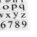 Letter Clear Transparent Silicone Seal DIY Stamp Sheet Photo Album Decor(B)