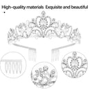 For Women Party Supplies Birthday Sash Birthday Crown Rhinestone Tiara
