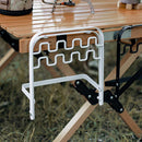 Foldable Garbage Bag Holder Accessories Hanging Rack for Camping Picnic (White)