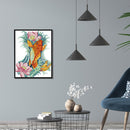 Part Embroidery Carp Flower Printed Cross Stitch Cotton 2-Beach 14CT Needlework