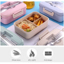 Microwave Lunch Containers Box with Compartments Bento Food Storage for Office