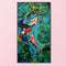 Full Cross Stitch 11CT Cotton Thread DIY Koi Printed Embroidery Hanging Painting