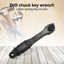 2 in 1 Drill Chuck Ratchet Two-Headed Tensioner Key Drill Chuck Ratchet Cell Phone Tool