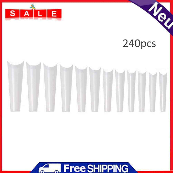 240pcs/Box Full Cover False Nails Manicuring Tip Artificial Nail Art Decoration