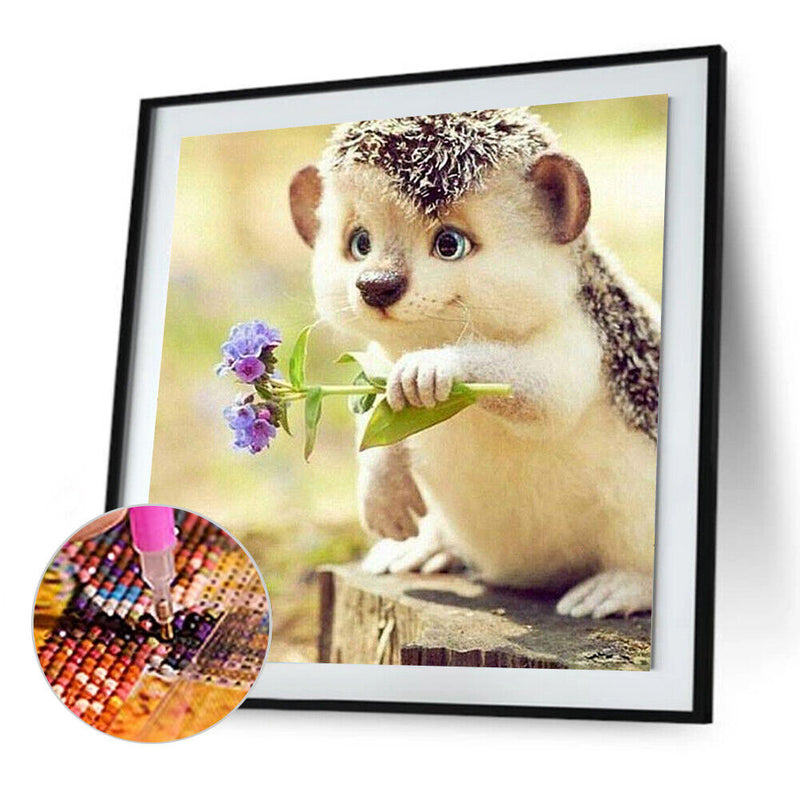 5D DIY Full Drill Diamond Painting Hedgehog Cross Stitch Embroidery Decor Craft