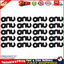 20pcs Outdoor Camping Tent Parachute Cord Rope Buckle Fastener (Black) Newly