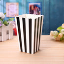12pcs Favor Candy Treat Popcorn Boxes for Wedding Party Supply(Black) Newly