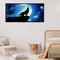 5D DIY Full Round Drill Diamond Paint Night Wolf Mosaic Rhinestone Art Pict