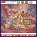 5D DIY Diamond Painting Dessert House Full Drill Rhinestone Mosaic Art Pict