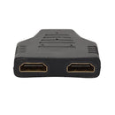 Portable 1080P HDMI-compatible Male to 2 Female 1 In 2 Out Splitter Adapter Prot