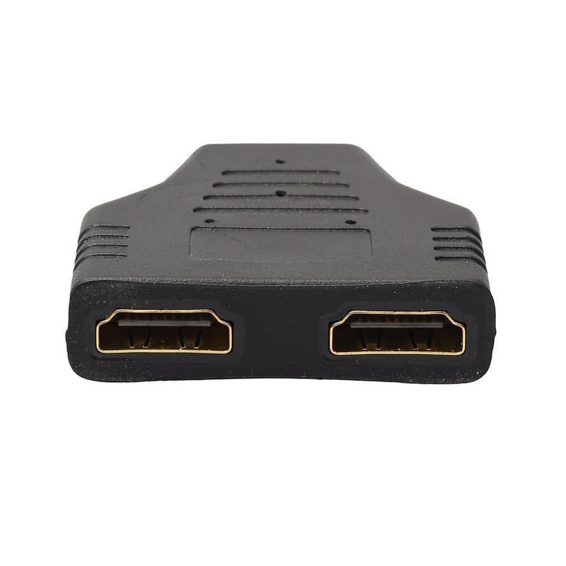 Portable 1080P HDMI-compatible Male to 2 Female 1 In 2 Out Splitter Adapter Prot