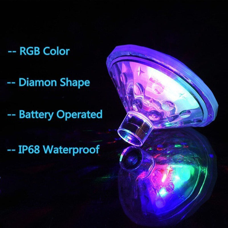 Submersible LED Lights Underwater Light Swimming Pool Bath Aquarium Decor Newly