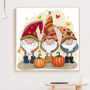 DIY Gnomes Rhinestone Picture Mosaic Full Round Drill Diamond Painting Craft
