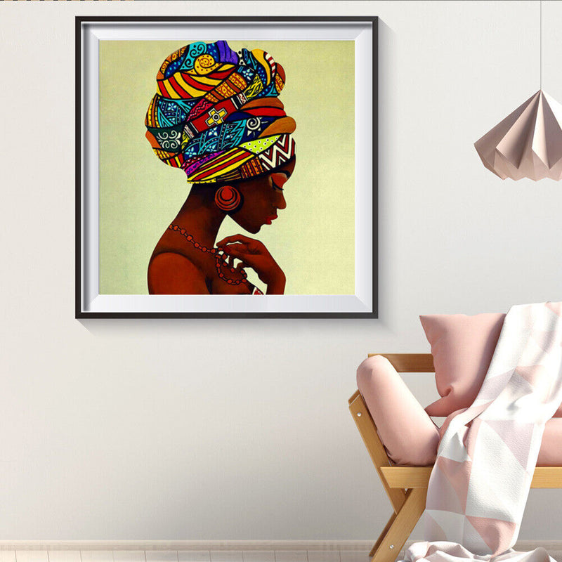 Diamond Painting Ethnic Girls Full Round Drill Picture of Rhinestone DIY Drawing