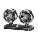Two Speed Control Double-head Fan Cooling Air Circulator Car Fan Summer Cooling