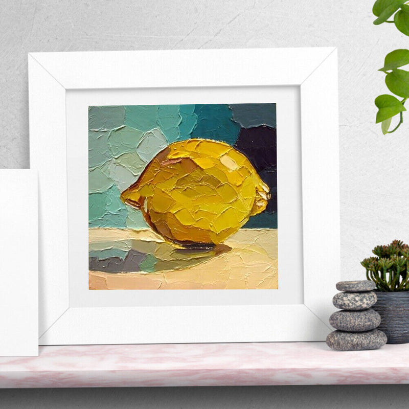 Canvas Paint By Numbers Lemon Oil Hand Painted Drawing Kit Home Wall Decora
