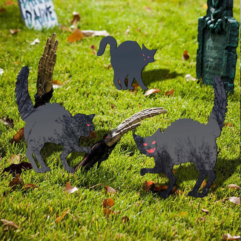 #A Scary Cat Insert Lawn Party Scene Props Art Sculpture for Home Outdoor Cour