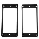 2pcs Guitar Curved Humbucker Pickups Frames Holder Mounting Rings(Black) Newly