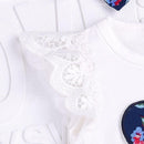 3pcs Tops Flower Print Skirts Summer Kid Girl Clothes Set Cotton Sleeveless