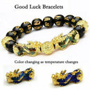 Feng Shui Black Obsidian Beads Pi Xiu Wealth Bracelet Luck Good Jewellery Z5O5