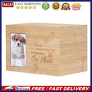 Wooden Pet Urn Box Dog Cat Cremation Personal Peaceful Memorial Photo Frame B