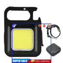 Mini LED Flashlights USB Rechargeable Pocket Lights Bottle Opener for Campi