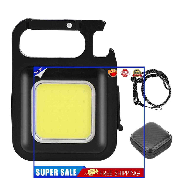 Mini LED Flashlights USB Rechargeable Pocket Lights Bottle Opener for Campi