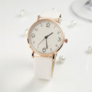 Womens Student Leather Quartz Watch Wristwatches Business Watch Wristband