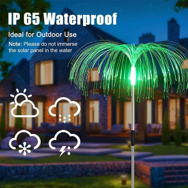 Solar Jellyfish Lawn Garden Lights Waterproof Outdoor Ground Lawn LED Stake Lamp
