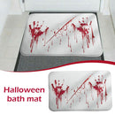 Halloween Anti-slip Bloody Mat Blood Bath Mat Horrible Floor Mat N ew?~