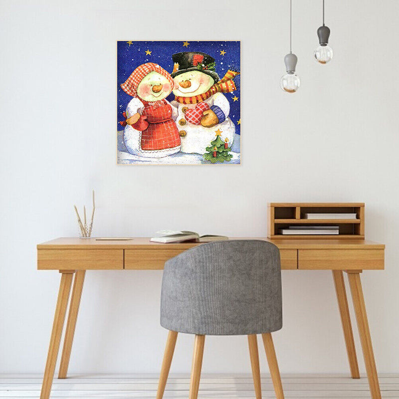 Diamond Painting 5D DIY Snowman Full Round Drill Rhinestone Picture Kit