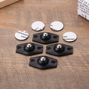 4pcs Rotating Storage Box Caster Ball Universal Trash Can Wheels (Black)