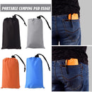 100x140cm Moistureproof Pocket Beach Blanket Mini Camping Mattress (Grey)