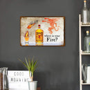 Home Wine Sheet Metal Drawing Metal Painting Tin Wall Home Poster Bedroom Sign