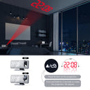 Digital FM Radio Projection Alarm Clock Smart LED Electric Desk Watch (A)